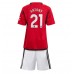 Tanie Strój piłkarski Manchester United Antony #21 Koszulka Podstawowej dla dziecięce 2023-24 Krótkie Rękawy (+ szorty)